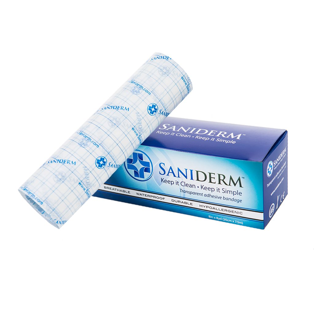 Saniderm Aftercare Bandages Aftercare Saniderm 20cm x 7.5m (8in x 8yd) Roll 