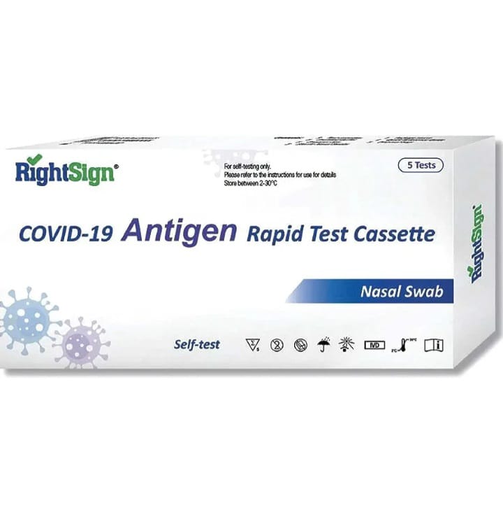 Right Sign Covid-19 Antigen Rapid Test Cassette 2 Pack & 5 Pack - Tatsup Tattoo Supply