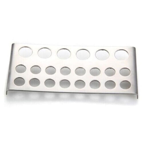 Stainless Steel Ink Cap Tray Cup Holder (Large 22 Hole) Studio Supplies Tatsup 